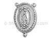 Sterling Silver Rosary Part Miraculous Medal Charm