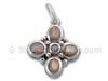 Sterling Silver Cross with Pink Mother of Pearl