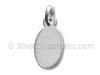 Engravable Small Oval ID Tag Charm