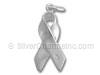Large Plain Awareness Ribbon Charm