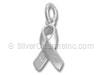 Medium Plain Sterling Ribbon Charm