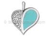 Turquoise Heart Pendant