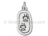 Animal Paw Prints Tag Charm