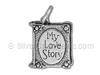 My Love Story Book Charm