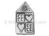 Silver House full of Love Charm