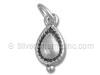 Sterling Silver Plain Tear Drop Charm