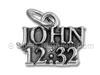 Sterling Silver John 12:32 Charm