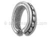 Silver Beaded Loop Finding Ring