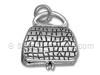 Sterling Silver Large Purse with Make Up Charm