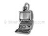 Sterling Silver Computer Charm