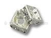 8mm Silver Plated Squaredelle 144pcs