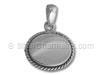 Oval, Engraveable Pendant
