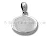 Engraveable, Plain, Oval Pendant