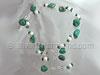 40" Turquoise and Pearl Link Necklace