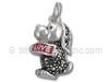 Puppy with Marcasite Charm