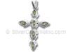 Peridot Cross Pendant