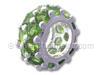 Peridot Silver Spacer Bead