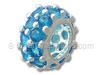 Sapphire Silver Spacer Bead