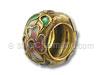 Gold Cloisonne Flower Spacer Bead