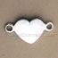 Engravable Polished Heart Link Disc