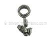 Silver Spacer with Praying Hands