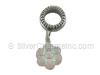Spacer Bead with Pink Daisy