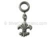 Spacer Bead with Fleur de Lis