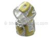 Glod Plated "Love" European Spacer Bead