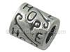 "Hope" Silver Spacer Bead