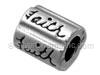 "Faith" Silver Spacer Bead