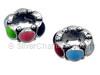 Oval Multi-Colored Spacer Bead