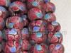 Red And Blue Glass Lampwork Beads