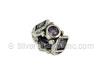 Amethyst Cubic Zirconia Spacer Bead