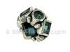 Aqua Cubic Zirconia Spacer Bead