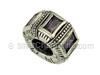 Amethyst Rectanglar CZ Spacer Bead