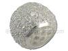 Clear CZ Silver Spacer Bead