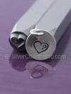 5mm Heart with Swirly Line Stamp Tool