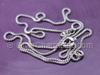 16" 1mm Rhodium Plated Box Chain