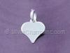 Silver 8mm Polished Heart Charm