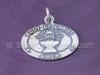 Silver Oval Body of Christ Charm