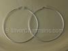 Silver 61mm Hoop Earrings