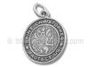 Sterling Silver Round Saint Christopher Charm