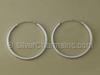Silver 25mm Endless Hoop Earrings