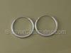 Silver 16mm Endless Hoop Earrings
