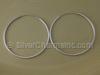 Silver 38mm Endless Hoop Earrings