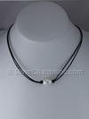 12mm Pearl Leather Necklace
