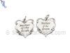 Mother of the Bride Heart Charm