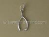 Silver Wishbone Charm