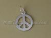 Silver Peace Sign Charm