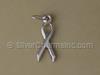 Silver Awareness Ribbon Charm
